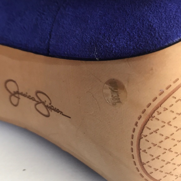 Jessica Simpson ‘NWing’ Suede Platform Heels 8.5 - Picture 12 of 12